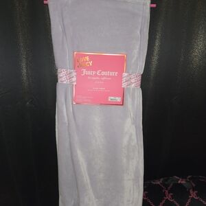 Juicy Couture purple plush blanket